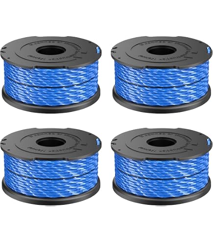 4 Ersatzspulen Für Black & Decker Rasentrimmer – 1,65 Mm Stark, 12,2 M Lang, Kompatibel Mit GL315, GL337, GL350, GL650 Uvm.