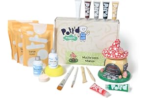 Pott'd Mini Pottery Kits | Air Dry Clay Pottery Kit for Adults | Includes Paints, Brushes, and Potters Tools | Free Online Step-by-Step Tutorial | Perfect for Beginners | Bring The Studio to Your Home