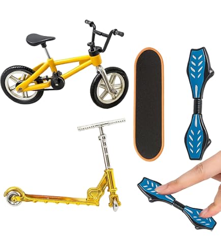 Juguete Finger Stunt - Bicicleta Y Monopatín Para Acrobacias Con Los Dedos, Diversión Portátil
