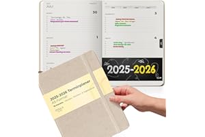 ‎MILULA STUDIOS Kalender 2025 2026 A5 - Terminkalender, Lehrerplaner, Schülerplaner, Uni Planer 2025 2026 - Wochenplaner Buchkalender - Terminplaner, Notizbuch mit Kalender Buch 2025 2026 - Juli 2025 - Dezember 2026