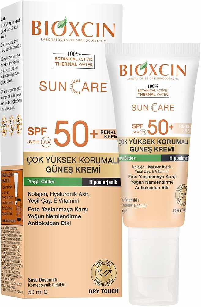 Bioxcin Sun Care Çok Yüksek Korumalı Yağlı Ciltler Için Renkli Güneş Kremi Tinted Spf 50+ 50 Ml