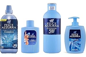 PAGLIERI Felce Azzurra Weichspüler Badezimmer Set Duftende Classico 4pz
