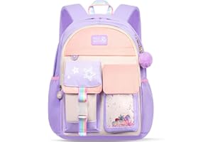 Aucuu Sac à Dos Enfant, Sac D'école Cartable Maternelle, Cartable Fille Primaire de Grande Capacité, Sacs Scolaires Filles Imperméable Durable pour Enfants Fille