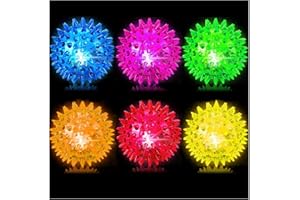 EKKONG Boules Hérisson LED, Balles de Hérisson Lumineuse,Cadeau d'invités, Jouet Lumineux à LED, Cadeau d'anniversaire Enfant Cadeaux de Fête (Coloré 6)