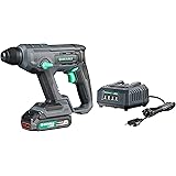 Marchio Amazon - Denali by SKIL martello perforatore da 18V (20V max), include una batteria da 2.0Ah e caricabatteria, Blu