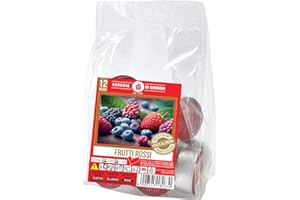CERERIA DI GIORGIO Tealight profumato ai frutti rossi - 12 pezzi - Senza allergeni