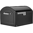 ARCHITECTURAL MAILBOXES 950020B-10 Centennial Black Mailbox Post Mount, XL