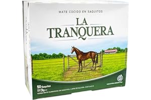 ‎YERBOX 🌿La Tranquera Yerba Mate Cocido 50 Teebeutel (150g) | 🍵Reich an Vitaminen und Antioxidantien | Belebender und Erfrischender Mate Tee