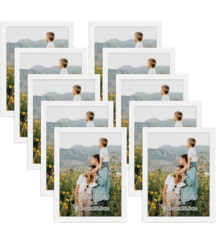 Giftgarden Meerkleurige fotolijsten met verschillende maten, set 10
