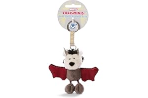 NICI- Schlüsselanhänger Llavero murciélago 7cm, Color Gris/Rojo, 7 cm (47550)