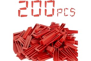 SuQurtom Reusable Tile Leveling Wedges 200 Pcs, Tile Level Wedges Only, for Wall and Floor Tile Spacing Tool