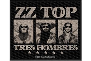 Razamataz ZZ Top - Tres Hombres Patch 10cm x 8cm Black