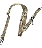 Accessoire Fusil Réglable Sangle De Fusil En Toile Avec Boucles En Cuir - Longueur 110 Cm - Pour Fusil De Chasse, Carabine Bretelles à Fusils De Chasse