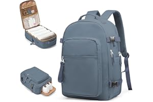 coofay Mochila de Viaje, Impermeable 40L Mochilas Maletas Cabin Avion para 45x36x20 Easyjet Ryanair 40x20x25, Bolsa de Viaje Mujer Equipaje de Mano