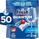 Finish Quantum 50 Kaps&uuml;l Bulaşık Makinesi Deterjanı Tableti (1 x 50 Kaps&uuml;l)