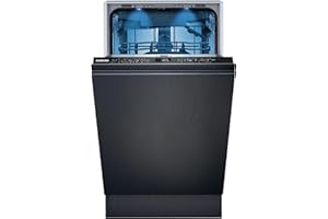 Siemens SR65EX09ME iQ500 Vollintegrierter Geschirrspüler, 45 cm, varioSpeed Plus, autoOpen dry, smartStart, varioFlex Pro Korbsystem, varioSchublade, aquaStop, Flaschenhalter, timeLight, emotionLight