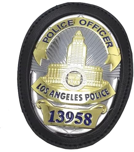 DOGOZ US LAPD Sergeant Los Angeles Police 1216 Badge with Inlaid