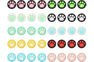 TOPCLOUD 40 piezas 10 colores Cat Claw Design Joystick Cover Sets, tapas de agarre para el pulgar compatibles con Nintendo Switch & Lite, cubierta de joystick de silicona suave para controlador Joy-Con