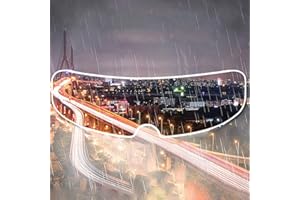 HshDUti Motorcycle Helmet Lens Anti Fog Film Ultra Clear Mist Visor Goggles Stickers, Universal Anti Fog Mist Visor Ultra Clear Helmet Insert Film for Fog-City Clear