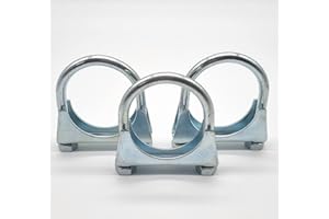 CARTEC 3 Stück Auspuff Auspuffschelle Rohrschelle Bügelschellen Rohrverbinder Clamps M10 Ø 65 mm