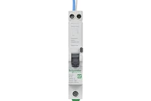 Schneider Electric Easy9 - RCBO Residual Circuit Breaker with Overcurrent Protection, 1 Pole, 16A, 30mA, Type A, B Curve, EZ9D16816
