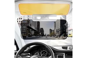 DOOCECIY Universal Car Sun Visor with Polarized Glare Protection, 2 in 1 Car Sun Visor Extension, Anti Glare Driving Visor