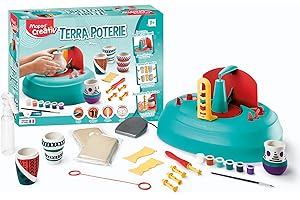 Maped Creativ - Coffret Terra Poterie Débutant et Confirmé-Kit Loisir Créatif et Travaux Manuel Enfant 41200 - dès 8 ans - Multicolore