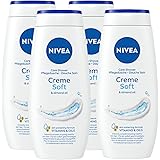 Nivea Doccia Crema Detergente Corpo Creme Soft Fragranza Delicata Formula con Olio di Mandorla Docciaschiuma ad Azione Idrata