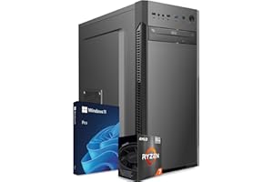 ROMAGNA COMPUTER PC Fisso Completo - Computer Desktop AMD Ryzen 7 5700G • RAM 32GB DDR4 • SSD 1TB NVMe M.2 • Grafica Radeon Vega 8 • Wi-Fi AC e Bluetooth • Masterizzatore DVD • HDMI • USB 3.0 • Windows 11 Pro