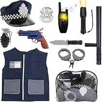 DeAO Kindersoldatenkostuum – Complete Camouflage Set Met Helm, Verrekijker, Pistool En Granaten, Voor Rollenspel (3-10 Jaar)