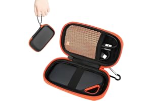 PEBIPOO Hart Etui Kompatibel mit Sandisk Extreme PRO/Sandisk Extreme, Portable SSD Externe Festplatte Schützende Aufbewahrungs-Reisetasche, Elektronik Tasche, Tasche Hülle für SSD 128GB 500GB 1TB 2TB