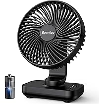 JISULIFE Ventilatore portatile con Powerbank da 4500 mAh,autonomia massima di 46 ore,ventola tascabile alimentata a batteria,ventola personale pieghevole alimentata tramite USB,3 velocità-Bianco