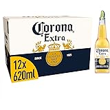 Corona Extra Large Sharing Bottle Premium Lager Beer Bottle 12 x 620 ml, 4.5% ABV