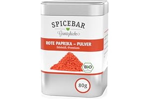 ‎SPICEBAR GEWÜRZKÜCHE Spicebar Gewürze - Paprika edelsüß (rot) - Bio Paprikapulver - Paprikagewürz gemahlen im Profi-Streuer (80g)