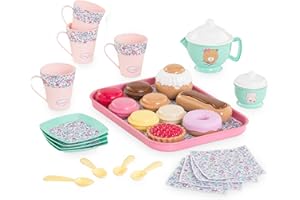Corolle - 9000310050 - Ma Dinette Thé et Goûter, 30 Accessoires, pour Poupons-Poupées, dès 18 Mois