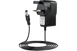 MDLSDE 9V 1A Guitar Pedal Power Supply Adapter, 9V 1A DC 6.56ft Center Negative Sleeve Positive Wall Charging Adaptor for Most Guitar Bass Effects Pedal Stompbox Donner BOSS Behringer