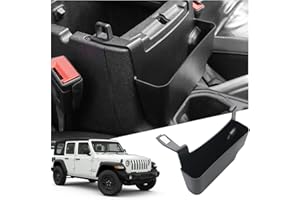 Ruiya per Jeep Wrangler Jl/Gladiator JT 2018-2024 Console Centrale Portaoggetti, Organizer da Braccioli per Console Wrangler Accessori Centrale Consolle Braccioli Vano Contenitore Portaoggetti