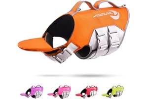 Thinkpet Dog Life Jacket Reflective Lifesaver Floating Vest Adjustable