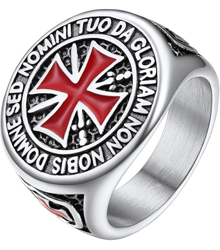Anneau Punk Gothique Spartiate Acier Inoxydable 316L - Bague Homme Viking Hip Hop - Cadeau Idéal