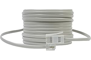 Ornin BT Plug to RJ11 Telephone Cable (10 Meters, White)