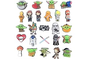 JTAILHNE Charmes de Chaussure de PVC Dessin animé Compatible avec les chaussures Crocs,Bracelet Shoes Decor La date de naissance Party Cadeaux Kids Des adultes