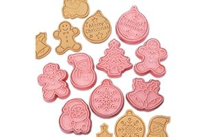 Yealoo 8 Pcs Emporte Pièces Noël,Moule Biscuit Forme Biscuit Noël Plastique