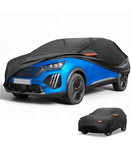 Housse de protection de voiture compatible avec Peugeot 3008 2008 – 2024, imperméable respirante pour voiture bâche