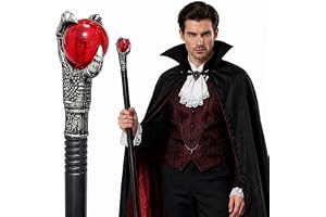 dellyy Gotisk käpp Halloween, Häxa Stroke, Karneval, 105 cm, Vampyrstav Halloween, Karneval Cosplay Stång, Vampyr Ceter, Goti