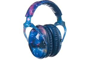 PROTEAR Protections auditives SNR 28 dB pour enfants - Casque Anti Bruit Enfant idéale pour les enfants sous les feux d'artifice(Bleu,Blue Nebula)