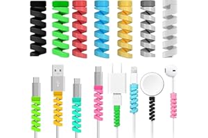 LAADI 35 Pcs Phone Cable Protector Cute-Charger,Mobile phone Wire Protector, USB Cable Saver,Type C Charger Cable Protector