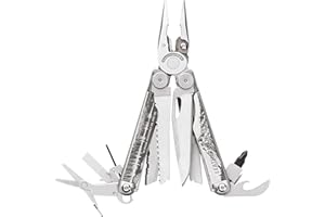 Leatherman Wave+ Multiherramienta - 18 en 1 Herramienta de Acero Inoxidable Resistente con Navaja, Alicates y Cortaalambres, Made in USA, Gris, Edición Especial