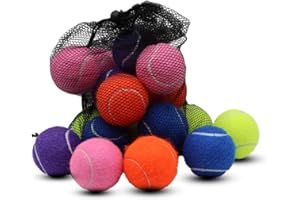 Magicorange Palle da tennis, 20 pezzi, palline da tennis avanzate, palline da allenamento, palline da gioco per cani e animali domestici, con tasca a rete per un facile trasporto