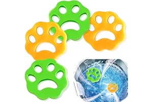 FQQF 4 Pezzi Cattura Capelli Lavatrice,Acchiappa Capelli per Lavatrice,Riutilizzabile Palline,Rimuovere Capelli di Animali Domestici e Lanugine Raccogliere Capelli di Cane,Gatto