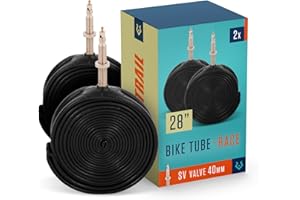 Alphatrail Road Bicycle Inner Tube Rick 28 Inch SV Presta Valve 2x Set 700 x 18-28c with Mobility Guarantee I Compatible Bike Tyres Continental, Conti, Schwalbe, Michelin, Vittoria & Mavic Bike Tube